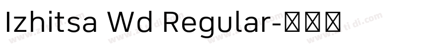 Izhitsa Wd Regular字体转换